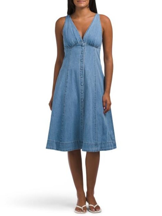Velvet Heart Dresses & Skirts - VELVET HEART V-neck Denim Dress